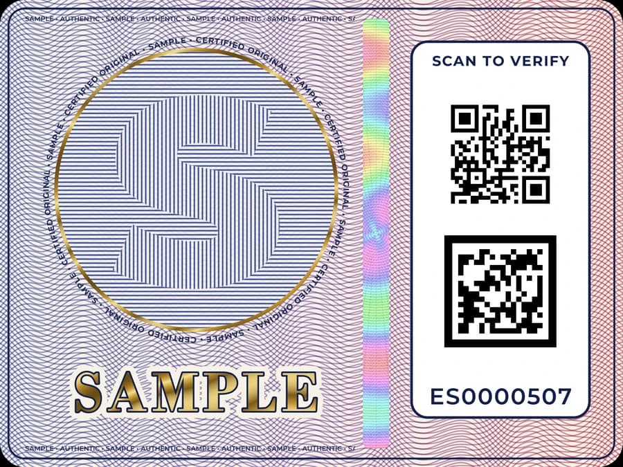 Heritage · Royal Sapphire label for auto & electrical parts