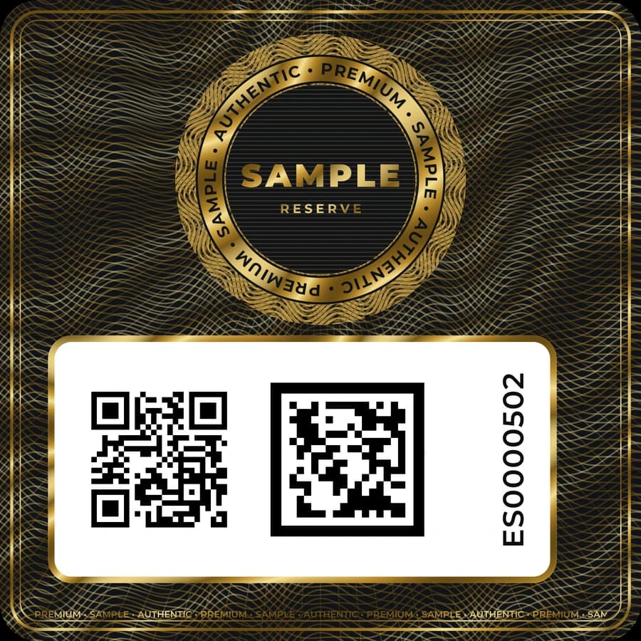 Noir · Noir & Gold label for lubricants